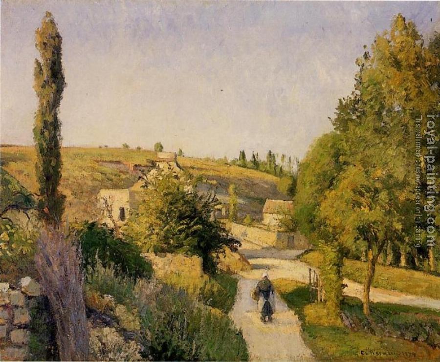 Camille Pissarro : Landscape at l'Hermitage, Pontoise